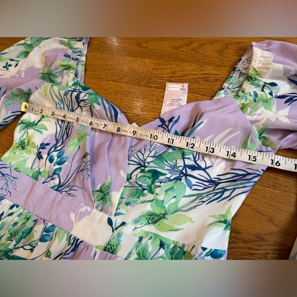 NWT Sweetheart neck Floral Maxi Dress in size M - Picture 8 of 13